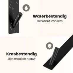 NovaQ Handoekhaakjes - Handoekhouder- Zwart - Douchewand Haak - Set Van 2 Stuks -Grohe Winkel 1200x1200 1818