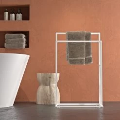 Sealskin Carré - Handdoekrek Vrijstaand - Wit 10 Sealskin Carré - Handdoekrek Vrijstaand - Wit -Grohe Winkel 1200x1200 1825