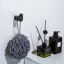 Handdoekhaakjes Zwart - Boren - 2x Wandhaakjes - Handdoekhouder Badkamer -Grohe Winkel 1200x1200 1846