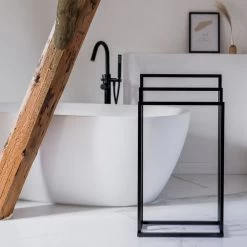 Sealskin Tube - Handdoekrek Vrijstaand - Zwart -Grohe Winkel 1200x1200 1860