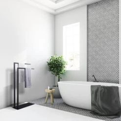 LOMAZOO Handdoekrek Badkamer Zwart - Handdoekenrek Badkamer - Handdoekhouder Staand Roma -Grohe Winkel 1200x1200 1887