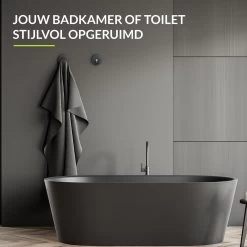 Handdoekhaakjes Zelfklevend - Zwart - Haakjes Handdoek 2st - Badkamer & Keuken -Grohe Winkel 1200x1200 1889