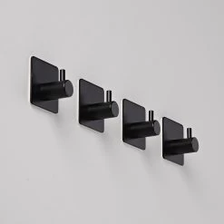 Handdoekhaakjes - Badkamer Zelfklevend – 4 Stuks – RVS - Zwart -Grohe Winkel 1200x1200 1948
