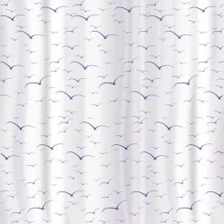 Tatkraft Seagulls - Luxe Waterdicht Douchegordijn - Met GRATIS 12 Ringen - Anti-Schimmel Badkamer Douche Gordijn - Sneldrogend & Anti Schimmel - Wasbaar & Duurzaam Shower Curtain - 100% Polyester - Meeuwen Design - 180X180 CM -Grohe Winkel 1200x1200 227