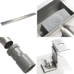 Douchegoot RVS FLENS - 80 CM - Met Uitneembaar Sifon & Uitneembaar Haarfilter -Grohe Winkel 1200x1200 3