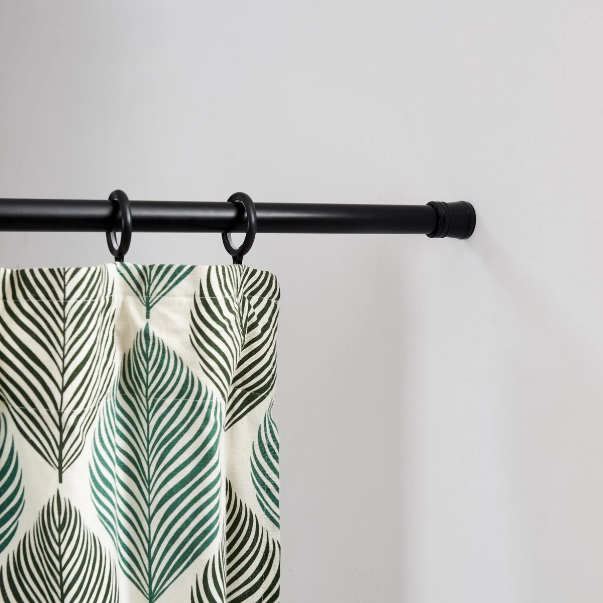 ACAZA Douche Gordijnstang, Uitschuifbare Stang Van 70 Tot 130 Cm, Zwart 2 ACAZA Douche Gordijnstang, Uitschuifbare Stang Van 70 Tot 130 Cm, Zwart - Afbeelding 2