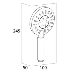 Tiger Tyne Doucheset - Regendouche Ø 22,5 Cm - Handdouche Ø 12 Cm - 3 Standen - Mat Zwart -Grohe Winkel 1200x1200 359