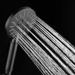 Tiger Tyne Doucheset - Regendouche Ø 22,5 Cm - Handdouche Ø 12 Cm - 3 Standen - Mat Zwart -Grohe Winkel 1200x1200 361