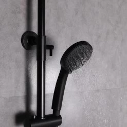 SAAR Opbouw Douche Set - Rond - Thermostaatkraan - Glijstang - Regendouche - Handdouche - Mat Zwart -Grohe Winkel 1200x1200 439