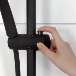 Tiger Twiss Doucheset - Regendouche Ø 30 Cm - Handdouche Ø 12 Cm - Met Thermostaatkraan - 3 Standen - Mat Zwart -Grohe Winkel 1200x1200 451