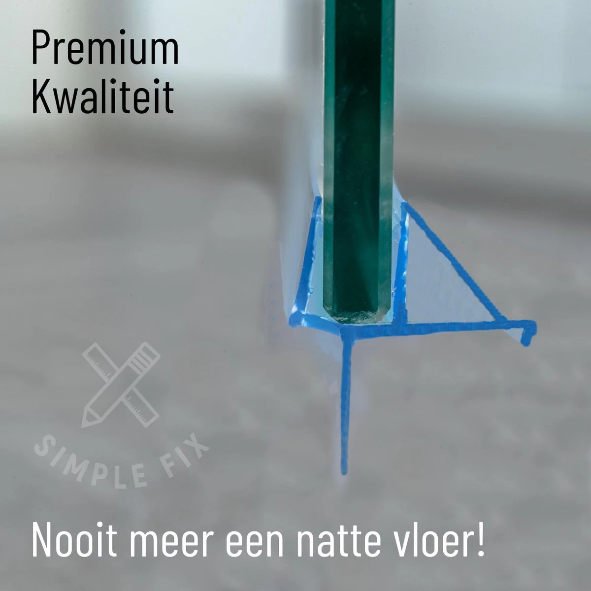 Simple Fix Douchestrip - Douchedeurafdichting - Dorpel - Waterkering - Lekstrip - 100cm Lang - 8mm Glasdikte 4 Simple Fix Douchestrip - Douchedeurafdichting - Dorpel - Waterkering - Lekstrip - 100cm Lang - 8mm Glasdikte - Image 4