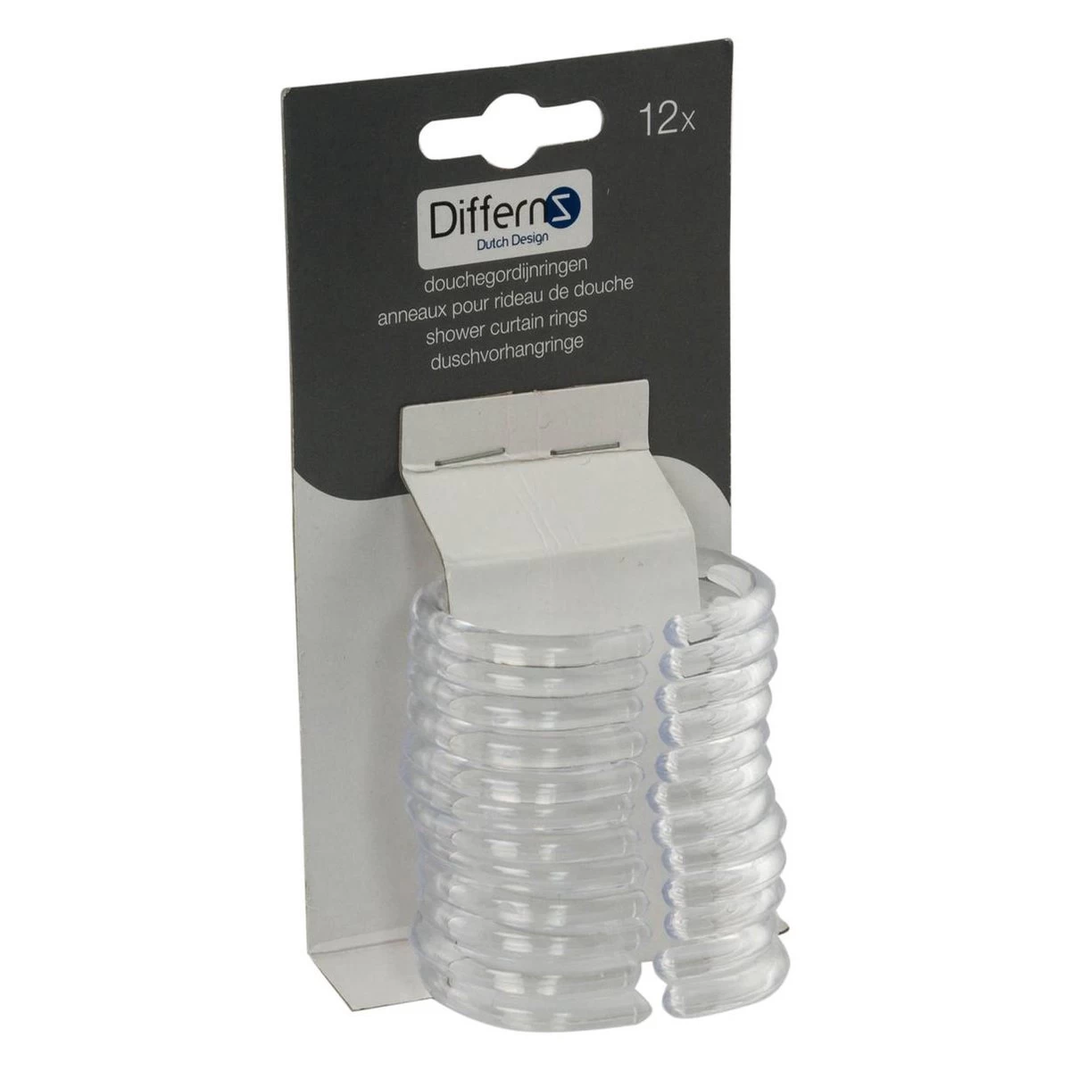 Differnz Douchegordijnringen - Transparant - Kunststof - 6 X 4 Cm - 12 Stuks 7 Differnz Douchegordijnringen - Transparant - Kunststof - 6 X 4 Cm - 12 Stuks - Image 7
