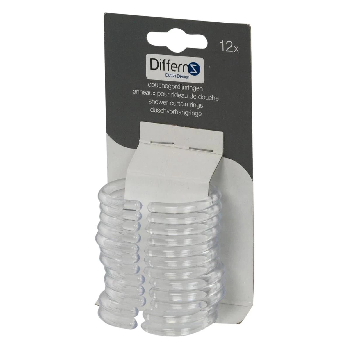Differnz Douchegordijnringen - Transparant - Kunststof - 6 X 4 Cm - 12 Stuks 8 Differnz Douchegordijnringen - Transparant - Kunststof - 6 X 4 Cm - 12 Stuks - Image 8