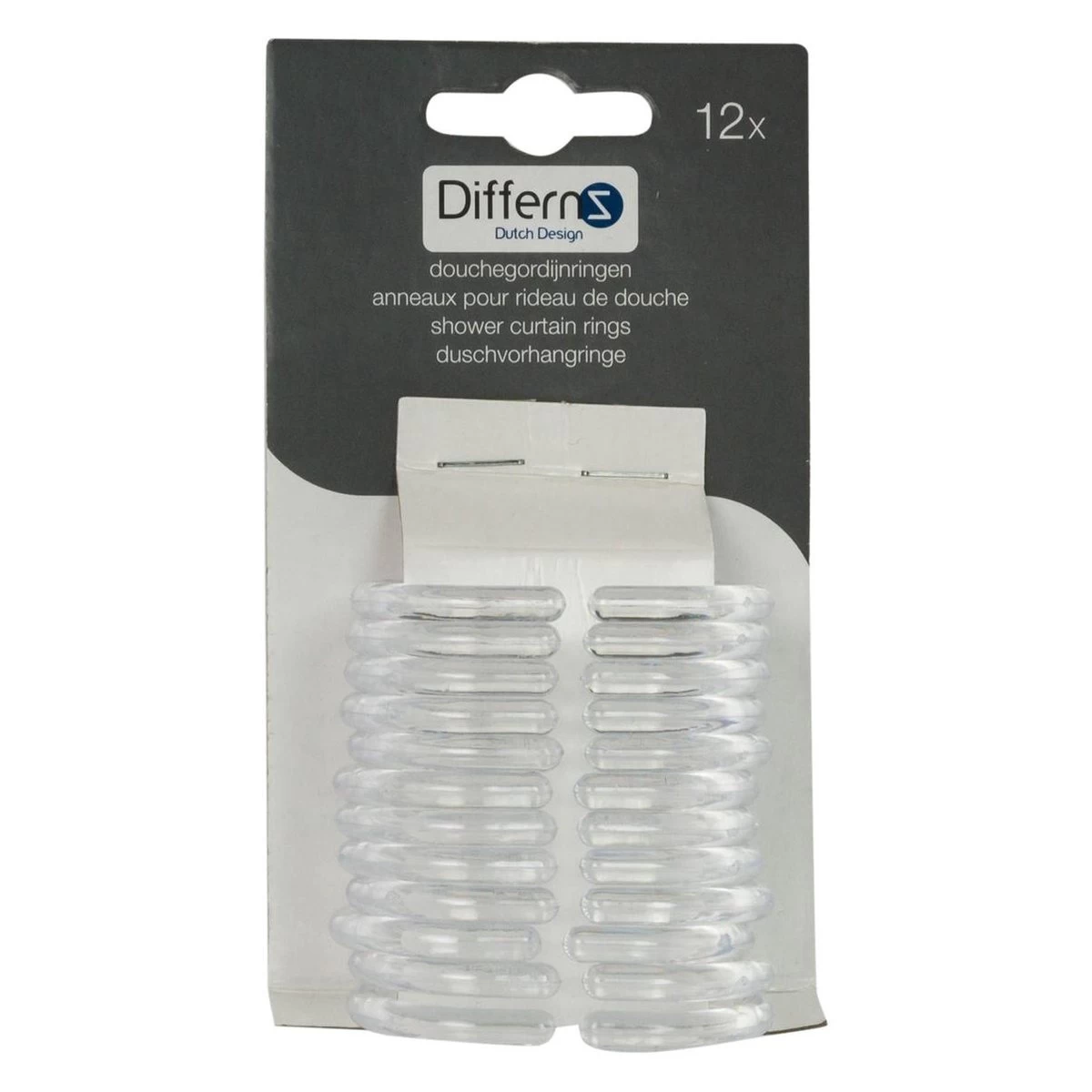 Differnz Douchegordijnringen - Transparant - Kunststof - 6 X 4 Cm - 12 Stuks 9 Differnz Douchegordijnringen - Transparant - Kunststof - 6 X 4 Cm - 12 Stuks - Image 9