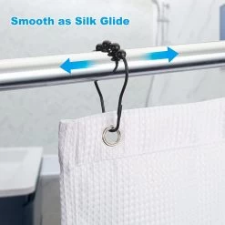BOTC Gordijnringen - 12 Stuks Gordijn Haken - Gordijnhaken- RVS Gordijn Ringen Voor Gordijn Roede - Zwart -Grohe Winkel 1200x1200 519