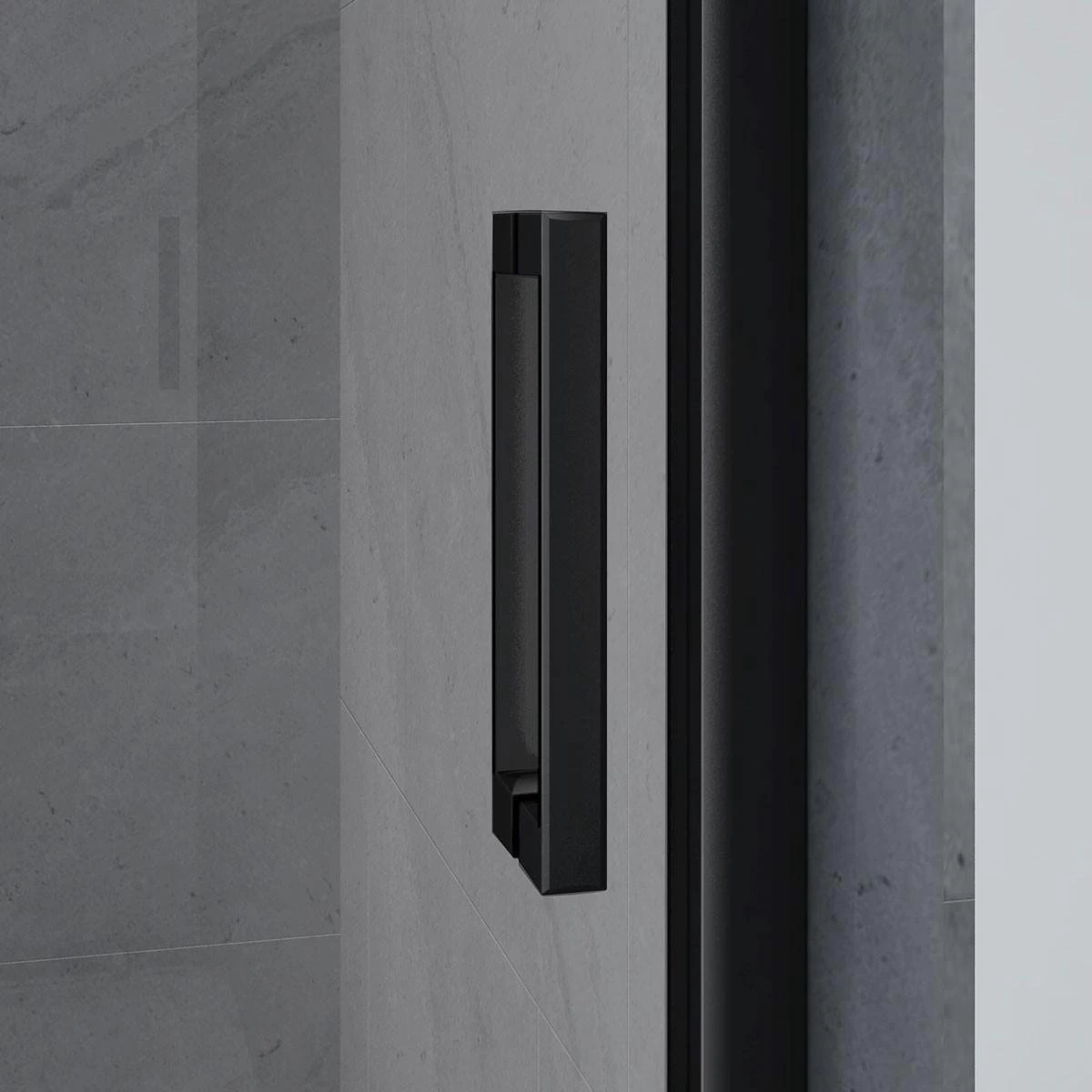 Merkloos Douchecabine - 90x90x200 - Kwartrond - Mat Zwart - Schuifdeur - Hoekinstap 5 Merkloos Douchecabine - 90x90x200 - Kwartrond - Mat Zwart - Schuifdeur - Hoekinstap - Image 5