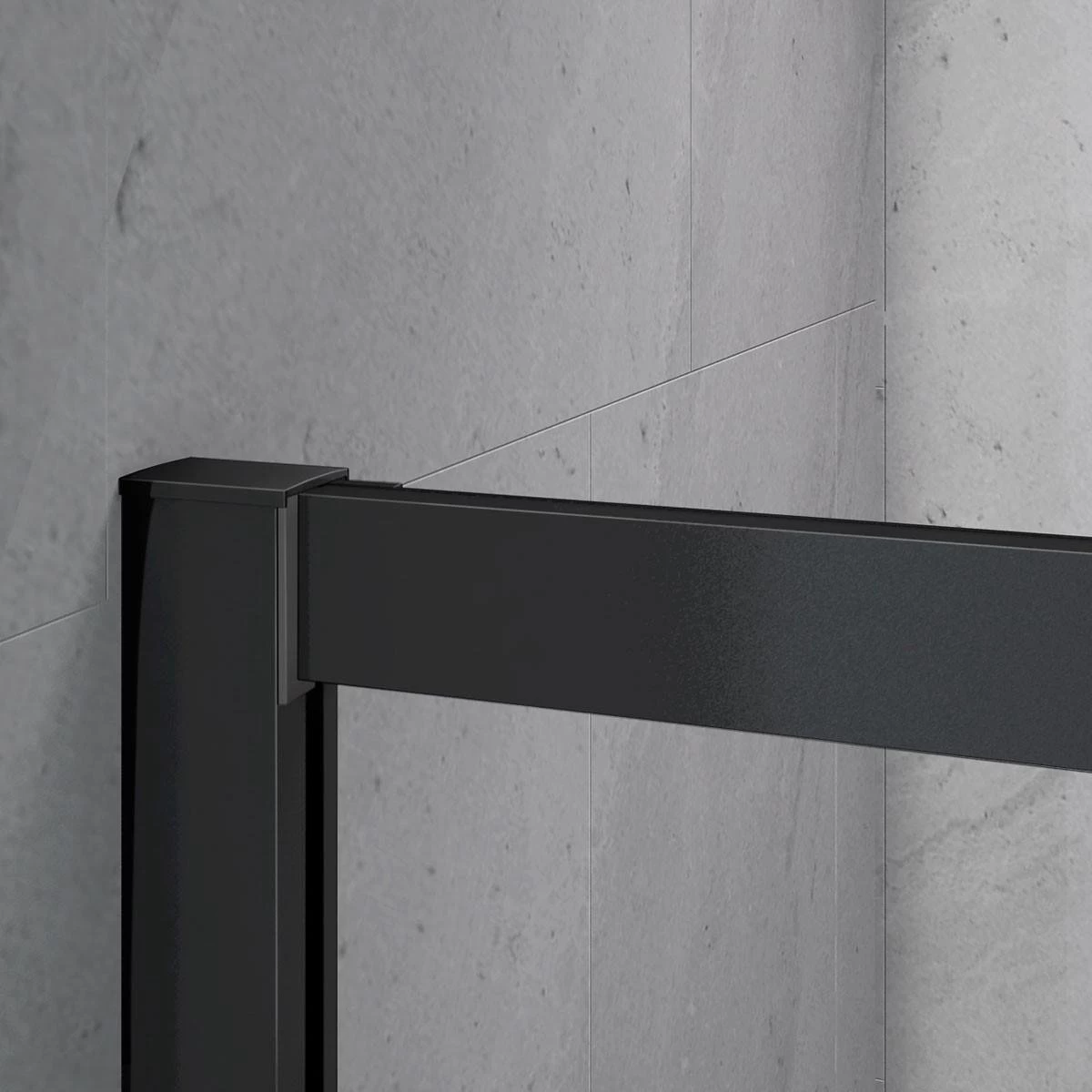 Merkloos Douchecabine - 90x90x200 - Kwartrond - Mat Zwart - Schuifdeur - Hoekinstap 7 Merkloos Douchecabine - 90x90x200 - Kwartrond - Mat Zwart - Schuifdeur - Hoekinstap - Image 7