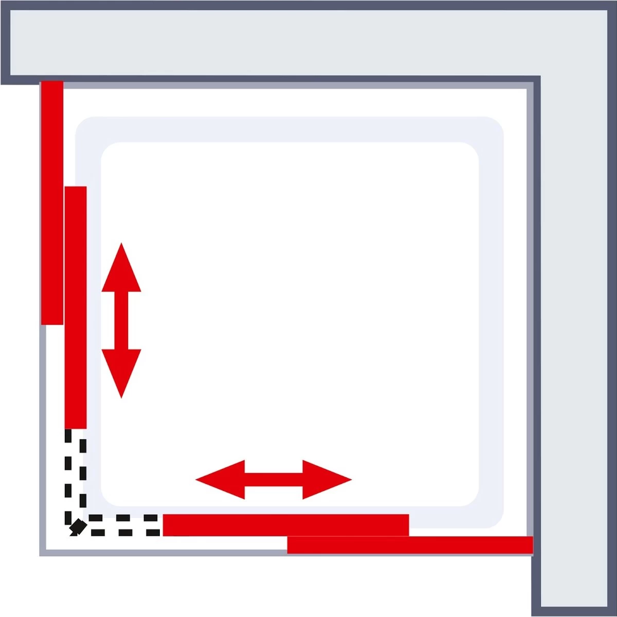 Schulte Douchecabine - Sunny Hoekinstap Met Schuifdeuren - Groot Verstelbereik 73,5 Tot Max. 88,5 Cm - Hoogte 180 Cm - Zwarte Profiel Met Helder Veiligheidsglas - Montage Op Douchebak Of Direct Op De Douchevloer 6 Schulte Douchecabine - Sunny Hoekinstap Met Schuifdeuren - Groot Verstelbereik 73,5 Tot Max. 88,5 Cm - Hoogte 180 Cm - Zwarte Profiel Met Helder Veiligheidsglas - Montage Op Douchebak Of Direct Op De Douchevloer - Image 6
