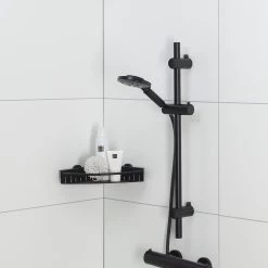Tiger Tyne Doucheset - Douchekop Ø 12 Cm - Inclusief Comfort Water Saver - 3 Standen - Mat Zwart -Grohe Winkel 1200x1200 54