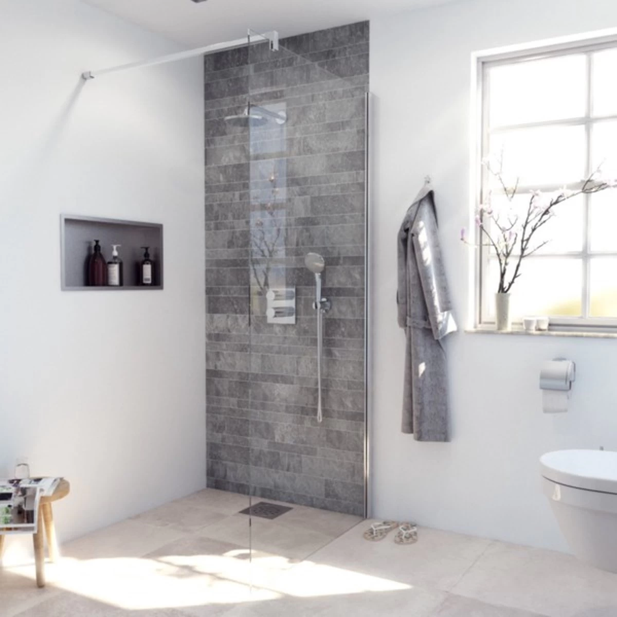 AKTIE Inloopdouche 90x200cm Veiligheidsglas Anti Kalk Chroom 5 AKTIE Inloopdouche 90x200cm Veiligheidsglas Anti Kalk Chroom - Image 5