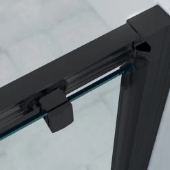 Saniclass ID06 Quick Fit Douchedeur – Schuifdeur – 90x190cm – Mat Zwart -Grohe Winkel 1200x1200 611