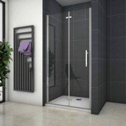 Grohe Winkel 36 Inloop Douschewand, 90x185cm, Niche Douchedeur, 6mm Nano Veiligheidsglas, Vouwdeur Douchecherm, Nisdeur Vouwdeur