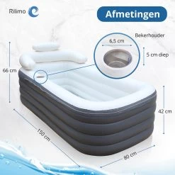Opblaasbaar Bad Ligbad Zitbad Volwassenen - Ijsbad Badkuip Opblaasbad - Opvouwbaar Bad Opblaas Bad Antraciet 19 Opblaasbaar Bad Ligbad Zitbad Volwassenen - Ijsbad Badkuip Opblaasbad - Opvouwbaar Bad Opblaas Bad Antraciet -Grohe Winkel 1200x1200 646