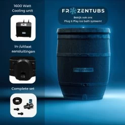 FrozenTubs IJsbad - Zitbad - Ice Bath Bucket - Bathtub - Dompelbad - Wim Hof Methode -Grohe Winkel 1200x1200 657