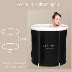 BATHBOY® Amsterdam Zitbad Opvouwbaar - Voor Volwassenen - Opblaasbaar Bad - Bath Bucket -Grohe Winkel 1200x1200 665