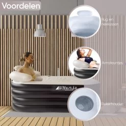 HBKS Lifestyle Bad – Opblaasbaar Ligbad – Bath Bucket – Zitbad Voor Volwassenen - Ijsbad Wim Hof Methode - Badkuip – Ice Bath – Zwart -Grohe Winkel 1200x1200 677