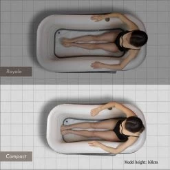 Tubble® Compact - Klein Opblaasbaar Ligbad 140 Cm Lang – Opvouwbaar Bad Voor Volwassenen Tot 170cm - IJsbad Wim Hof Methode - Zitbad - 200L -Grohe Winkel 1200x1200 703