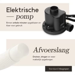 Airlie Opblaasbaar Ligbad Voor Volwassenen – Comfortabel - Opblaasbad - Zitbad - Badkuip – Bath Tub – Opvouwbaar Bad – Bath Bucket – Dubbel Hoofdkussen - Zwart - GRATIS Elektrische Pomp -Grohe Winkel 1200x1200 708
