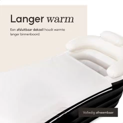 Airlie Opblaasbaar Ligbad Voor Volwassenen – Comfortabel - Opblaasbad - Zitbad - Badkuip – Bath Tub – Opvouwbaar Bad – Bath Bucket – Dubbel Hoofdkussen - Zwart - GRATIS Elektrische Pomp -Grohe Winkel 1200x1200 709