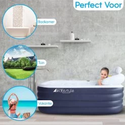 HBKS Lifestyle Bad – Opblaasbaar Ligbad – Bath Bucket – Zitbad Voor Volwassenen - Ijsbad Wim Hof Methode - Badkuip – Ice Bath – Blauw -Grohe Winkel 1200x1200 715