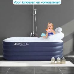 HBKS Lifestyle Bad – Opblaasbaar Ligbad – Bath Bucket – Zitbad Voor Volwassenen - Ijsbad Wim Hof Methode - Badkuip – Ice Bath – Blauw -Grohe Winkel 1200x1200 716