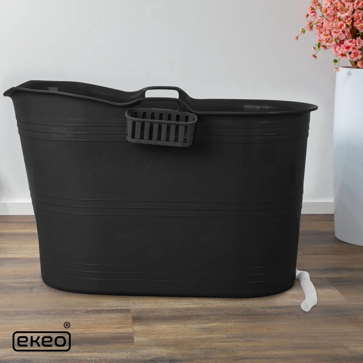 EKEO Zitbad - 210L - Mobiele Badkuip - Bath Bucket - Zwart 3 EKEO Zitbad - 210L - Mobiele Badkuip - Bath Bucket - Zwart - Image 3