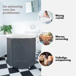BETUB Zitbad Opvouwbare Badkuip Folding Bath Bathtub – Zit Zwembad – Ijsbad – Warm Bad – Ontspanning – Voor Onder De Douche – Tuin - Balkon Incl. Zitkussen -Grohe Winkel 1200x1200 758