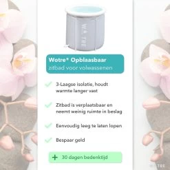 WOTRE Zitbad - Bath Bucket - Ijsbad - Wim Hof Methode - Bad Voor Volwassenen - Mobiele Badkuip - Grijs - 180L -Grohe Winkel 1200x1200 760