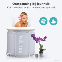 WOTRE Zitbad - Bath Bucket - Ijsbad - Wim Hof Methode - Bad Voor Volwassenen - Mobiele Badkuip - Grijs - 180L -Grohe Winkel 1200x1200 762