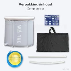 WOTRE Zitbad - Bath Bucket - Ijsbad - Wim Hof Methode - Bad Voor Volwassenen - Mobiele Badkuip - Grijs - 180L -Grohe Winkel 1200x1200 763