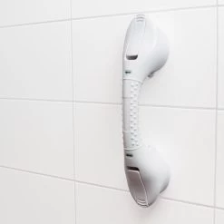 VITILITY Quick Mobile Rail - Wandbeugel Met Zuignappen - Zonder Boren - 40 Cm - Wit - Veiligheidsgreep