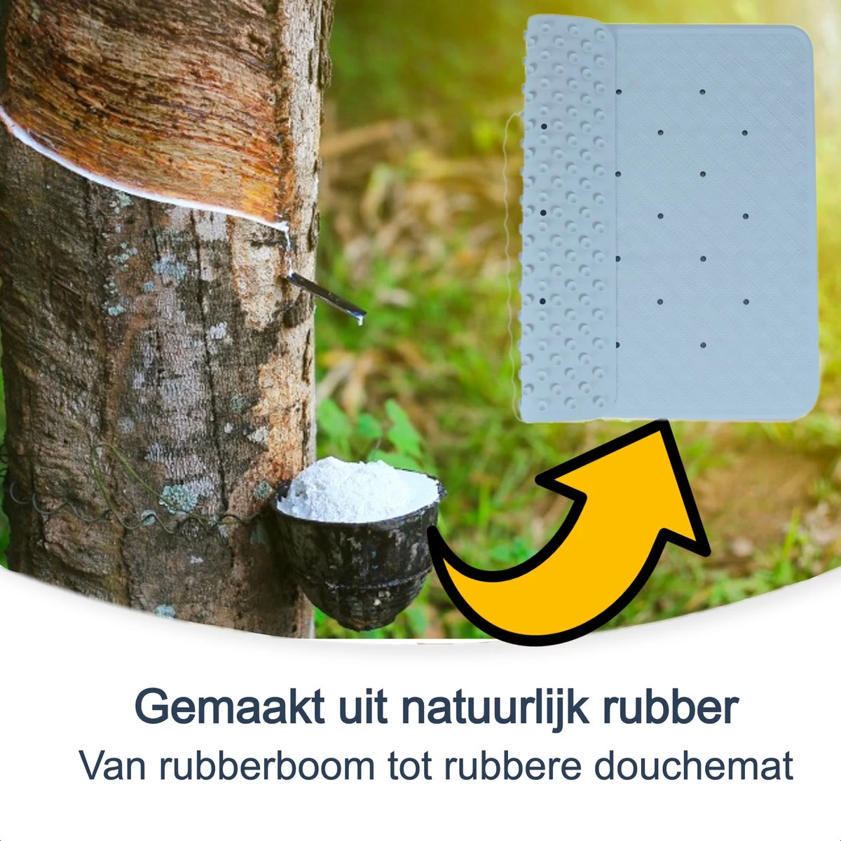 Douchemat Antislip Blauw - 53 X 53 Cm - Antislipmat Douche - Badmat 2 Douchemat Antislip Blauw - 53 X 53 Cm - Antislipmat Douche - Badmat - Image 2