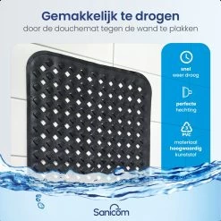 Merkloos Badmat Antislip - Douchemat - Antislipmat Bad - Antislipmat Douche - Schimmelbestendig - Met Zuignappen - Wasbaar - Zwart 12 Merkloos Badmat Antislip - Douchemat - Antislipmat Bad - Antislipmat Douche - Schimmelbestendig - Met Zuignappen - Wasbaar - Zwart -Grohe Winkel 1200x1200 860