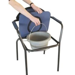 Toiletstoel Blauw Met Comfortabele Zitting En Emmer Met Deksel - Postoel -Grohe Winkel 1200x1200 866