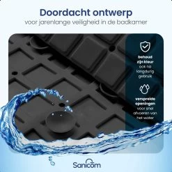 Merkloos Douchemat - Badmat Antislip - Antislipmat Douche - Antislipmat Bad - Schimmelbestendig - Met Zuignappen - Wasbaar - Zwart 11 Merkloos Douchemat - Badmat Antislip - Antislipmat Douche - Antislipmat Bad - Schimmelbestendig - Met Zuignappen - Wasbaar - Zwart -Grohe Winkel 1200x1200 870