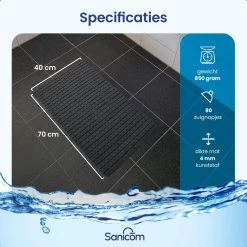 Merkloos Douchemat - Badmat Antislip - Antislipmat Douche - Antislipmat Bad - Schimmelbestendig - Met Zuignappen - Wasbaar - Zwart 14 Merkloos Douchemat - Badmat Antislip - Antislipmat Douche - Antislipmat Bad - Schimmelbestendig - Met Zuignappen - Wasbaar - Zwart -Grohe Winkel 1200x1200 873