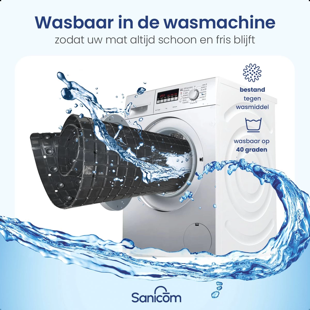 Merkloos Douchemat - Badmat Antislip - Antislipmat Douche - Antislipmat Bad - Schimmelbestendig - Met Zuignappen - Wasbaar - Zwart 9 Merkloos Douchemat - Badmat Antislip - Antislipmat Douche - Antislipmat Bad - Schimmelbestendig - Met Zuignappen - Wasbaar - Zwart - Image 9