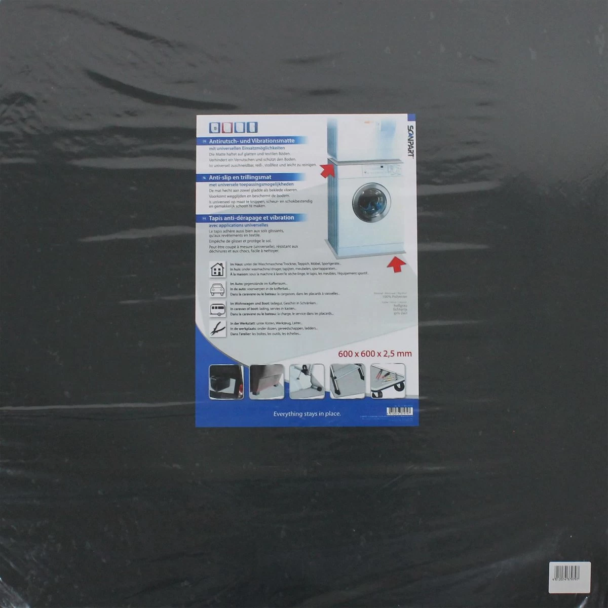 Scanpart Antislipmat 60 X 60 X 0.25 Cm - Multifunctioneel - Geschikt Voor Badkamer Auto Meubels Wasmachine - Op Maat Te Knippen 2 Scanpart Antislipmat 60 X 60 X 0.25 Cm - Multifunctioneel - Geschikt Voor Badkamer Auto Meubels Wasmachine - Op Maat Te Knippen - Image 2