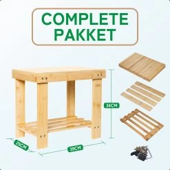 Bamboe Design Douchekruk - Opstapkrukje - Kruk Bamboe - Opstapje - Plantenstandaard -Grohe Winkel 1200x1200 912