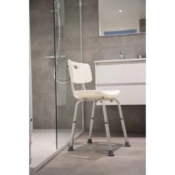 Parcura Douchekruk Met Rugleuning - Douchestoel - Badstoel - Wit -Grohe Winkel 1200x1200 936